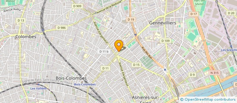 localisation de l'entreprise MADAME KARINE DA SILVA à ASNIERES-SUR-SEINE