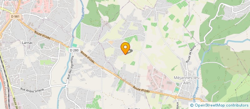 localisation de l'entreprise MADAME KARINE DALEAU  MEJANNES-LES-ALES