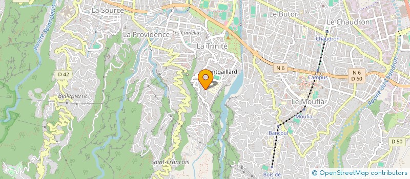 localisation de l'entreprise MADAME KARINE DAMOUR  SAINT-DENIS