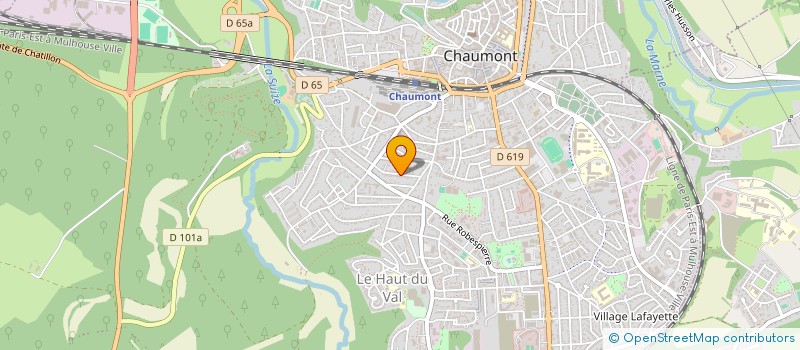 localisation de l'entreprise MADAME KARINE DAUDIN à CHAUMONT