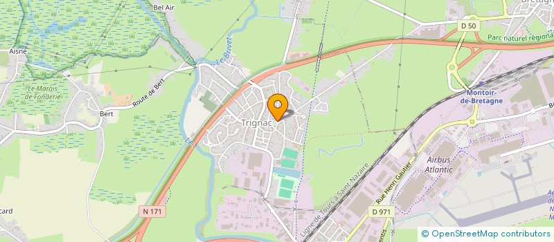 localisation de l'entreprise MADAME KARINE DAVENEL  TRIGNAC