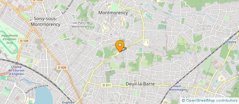 localisation de l'entreprise MADAME KARINE DE KERPOISSON  MONTMORENCY