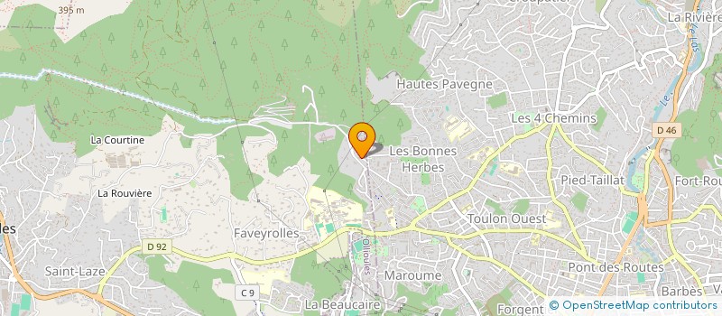 localisation de l'entreprise MADAME KARINE DE L'ISLE  TOULON