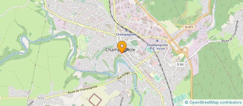 localisation de l'entreprise MADAME KARINE DE LUCA à CHAMPAGNOLE
