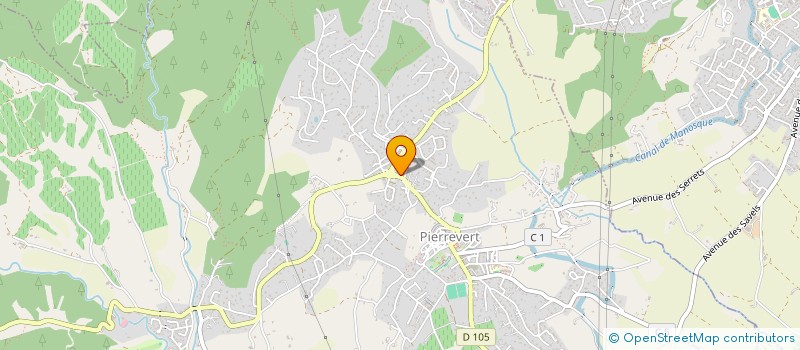 localisation de l'entreprise MADAME KARINE DE LUCA  PIERREVERT