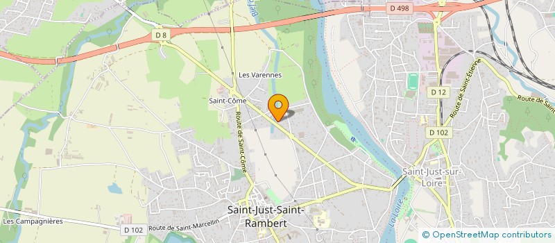 localisation de l'entreprise MADAME KARINE DEBARD  SAINT-JUST-SAINT-RAMBERT