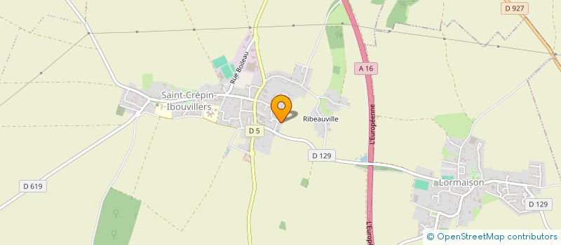 localisation de l'entreprise MADAME KARINE DEFROYENNE  SAINT-CREPIN-IBOUVILLERS