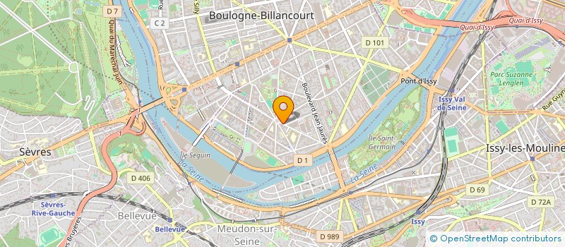 localisation de l'entreprise MADAME KARINE DEGORRE à BOULOGNE-BILLANCOURT