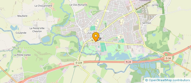 localisation de l'entreprise MADAME KARINE DELAUNAY  MORDELLES