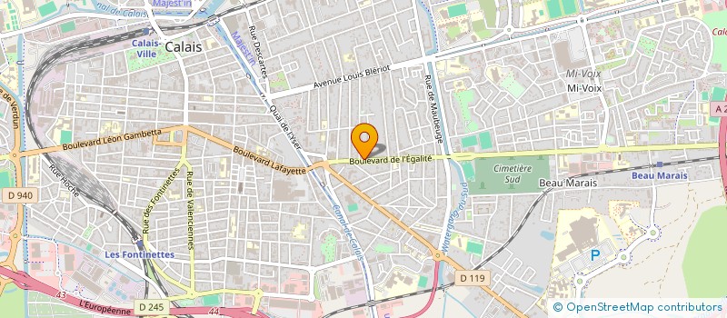 localisation de l'entreprise MADAME KARINE DELHAY  CALAIS