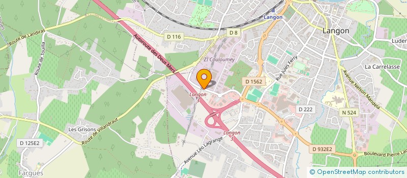 localisation de l'entreprise MADAME KARINE DEMOUX  LANGON