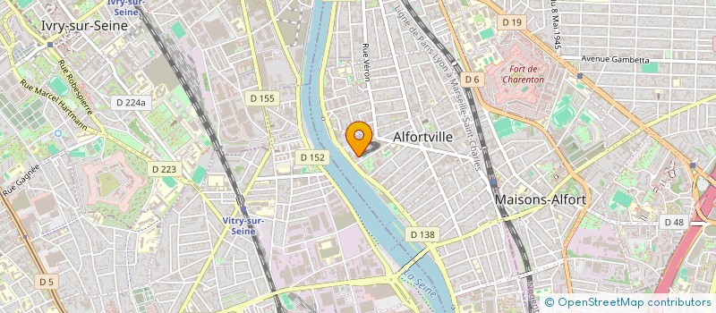 localisation de l'entreprise MADAME KARINE DENEAU  ALFORTVILLE