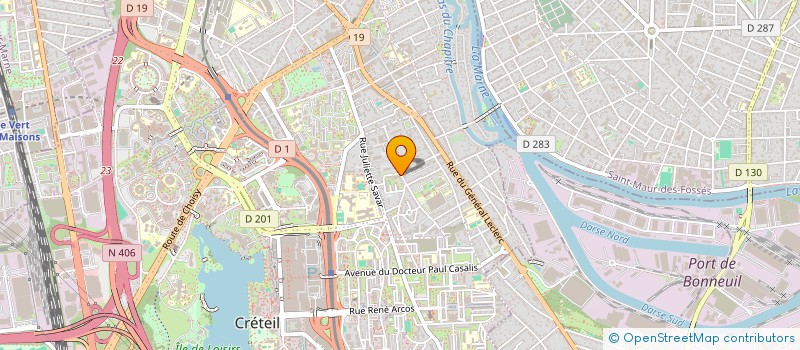 localisation de l'entreprise MADAME KARINE DENIAU  CRETEIL