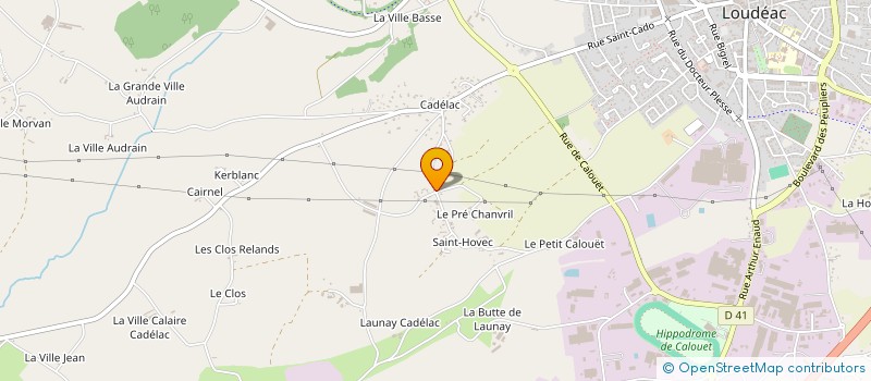 localisation de l'entreprise MADAME KARINE DENIS à LOUDEAC