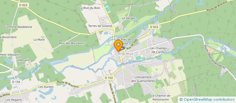 localisation de l'entreprise MADAME KARINE DENISE CATHER MACQRET  BRACIEUX