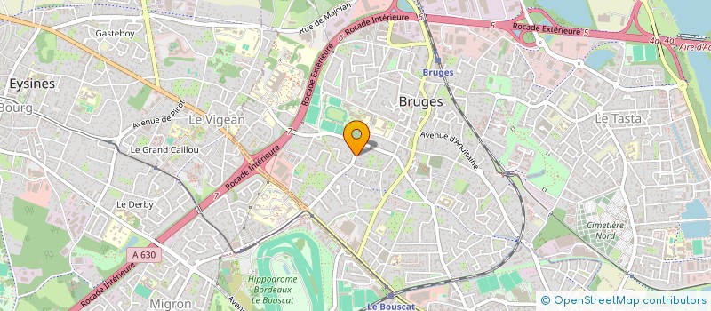 localisation de l'entreprise MADAME KARINE DESCOUBES  BRUGES