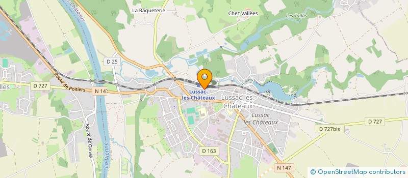 localisation de l'entreprise MADAME KARINE DESPLOBINS  PERSAC