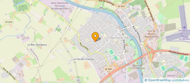 localisation de l'entreprise MADAME KARINE DESTOBBELEER  WAMBRECHIES