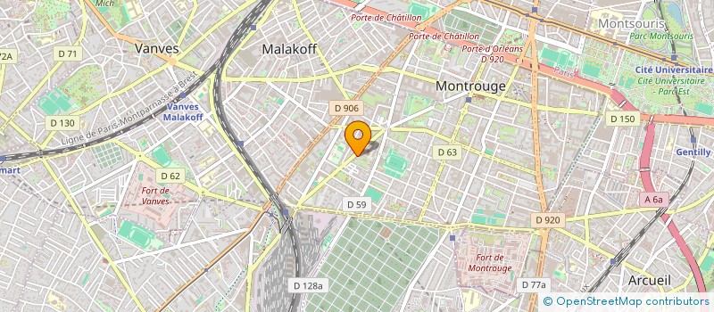 localisation de l'entreprise MADAME KARINE DEVELAY  MONTROUGE