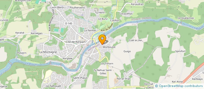 localisation de l'entreprise MADAME KARINE DEVILLARD  HENNEBONT