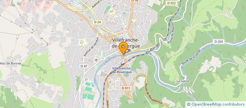 localisation de l'entreprise MADAME KARINE DOUCET à VILLEFRANCHE-DE-ROUERGUE