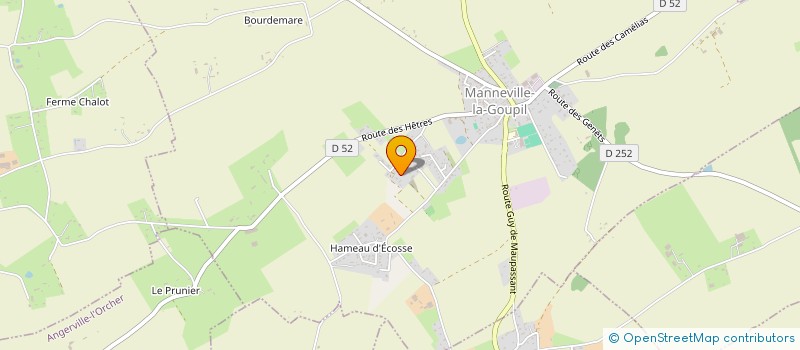 localisation de l'entreprise MADAME KARINE DRAGON  MANNEVILLE-LA-GOUPIL