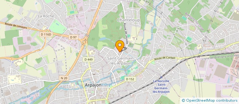 localisation de l'entreprise MADAME KARINE DUBOCQ à SAINT-GERMAIN-LES-ARPAJON