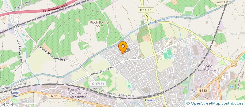 localisation de l'entreprise MADAME KARINE DUBOIS à LUNEL