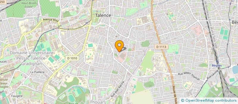 localisation de l'entreprise MADAME KARINE DUBUS  TALENCE