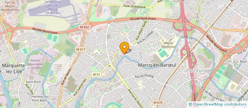 localisation de l'entreprise MADAME KARINE DUFLOS à MARCQ-EN-BARŒUL