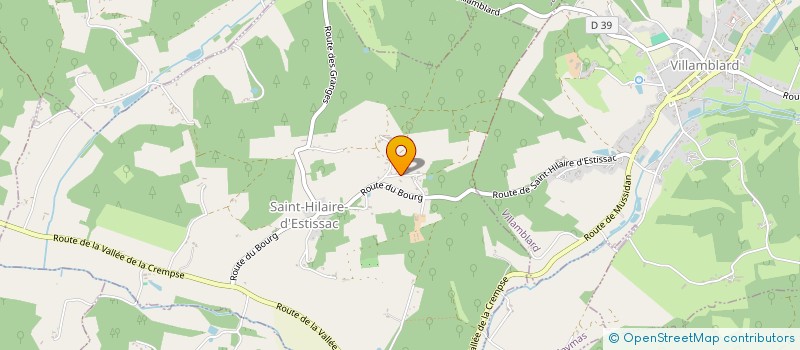 localisation de l'entreprise MADAME KARINE DUFOURGT  SAINT-HILAIRE-D'ESTISSAC