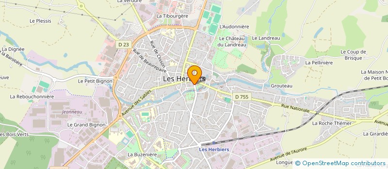 localisation de l'entreprise MADAME KARINE DUJARDIN à LES HERBIERS