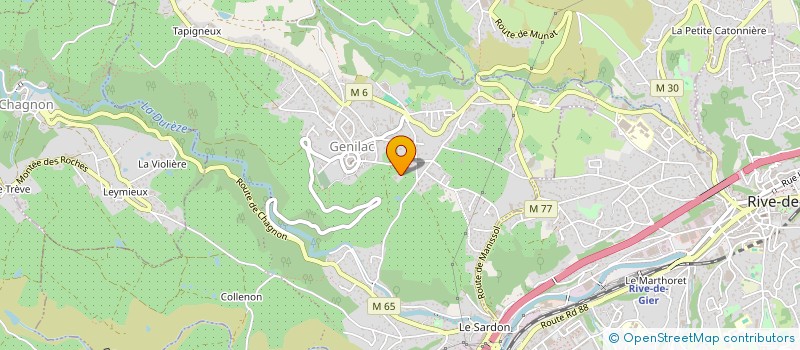 localisation de l'entreprise MADAME KARINE DUMAINE  GENILAC