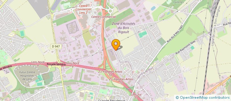 localisation de l'entreprise MADAME KARINE DUMETZ  VENDIN-LE-VIEIL