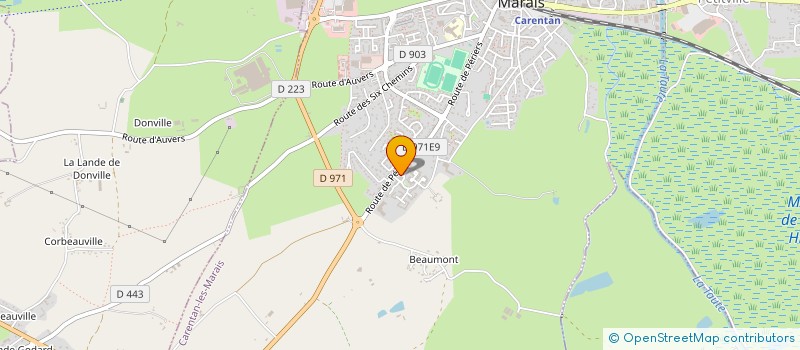 localisation de l'entreprise MADAME KARINE DUVAL  CARENTAN-LES-MARAIS