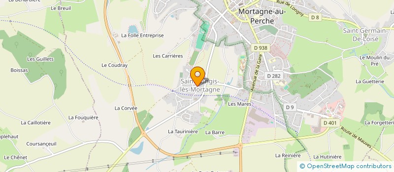 localisation de l'entreprise MADAME KARINE DUVAL à SAINT-LANGIS-LES-MORTAGNE