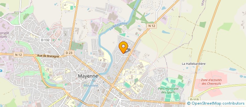 localisation de l'entreprise MADAME KARINE EMILE  MAYENNE