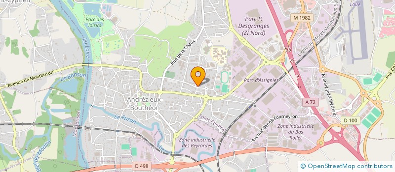 localisation de l'entreprise MADAME KARINE ENJOLRAS  ANDREZIEUX-BOUTHEON