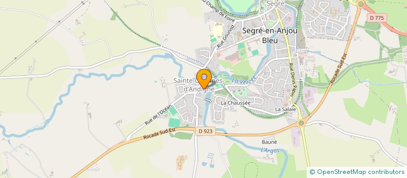 localisation de l'entreprise MADAME KARINE ERMITE à SEGRE-EN-ANJOU BLEU