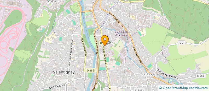 localisation de l'entreprise MADAME KARINE EUVRARD  AUDINCOURT