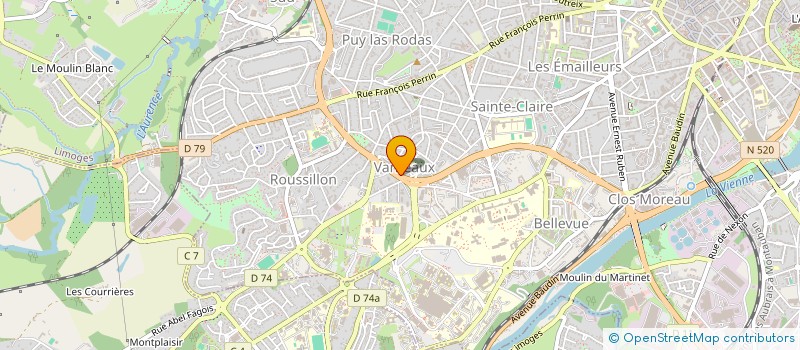 localisation de l'entreprise MADAME KARINE FAURE à LIMOGES
