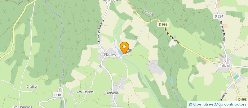 localisation de l'entreprise MADAME KARINE FAYE  NADES