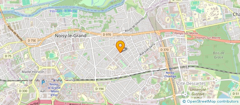 localisation de l'entreprise MADAME KARINE FELLEMANN  NOISY-LE-GRAND