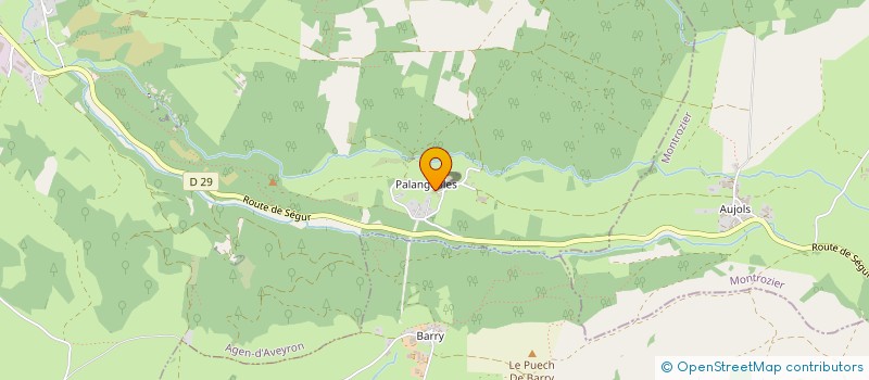 localisation de l'entreprise MADAME KARINE FERNANDEZ  MONTROZIER