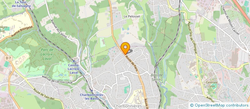 localisation de l'entreprise MADAME KARINE FERRER à CHARBONNIERES-LES-BAINS