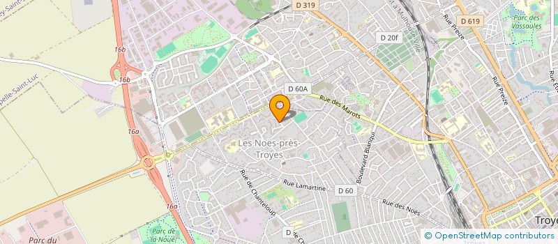 localisation de l'entreprise MADAME KARINE FEUGEY  LES NOES-PRES-TROYES