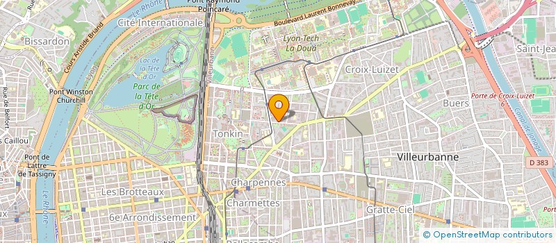 localisation de l'entreprise MADAME KARINE FIEBIG  VILLEURBANNE