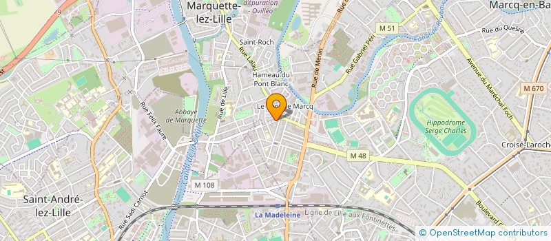 localisation de l'entreprise MADAME KARINE FIEVET à MARCQ-EN-BARŒUL