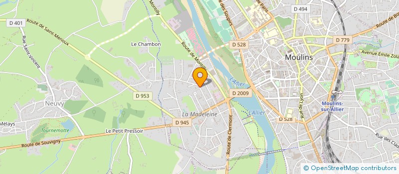 localisation de l'entreprise MADAME KARINE FIEVET  MOULINS