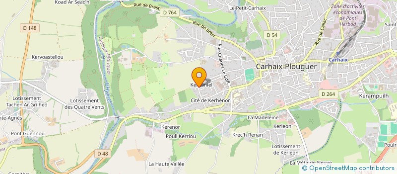 localisation de l'entreprise MADAME KARINE FLECHER à CARHAIX-PLOUGUER